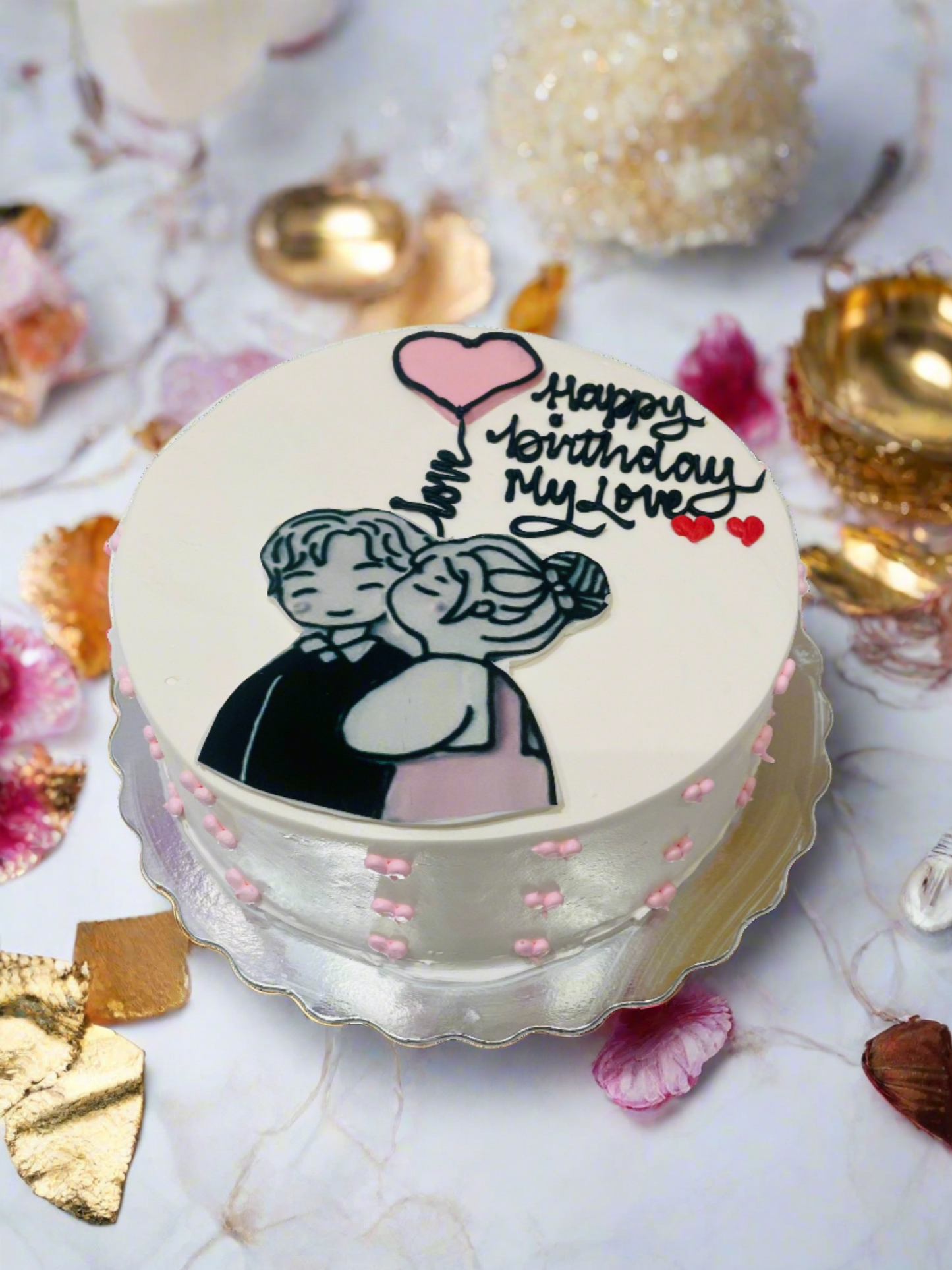 Alexa Couple Cream Cake