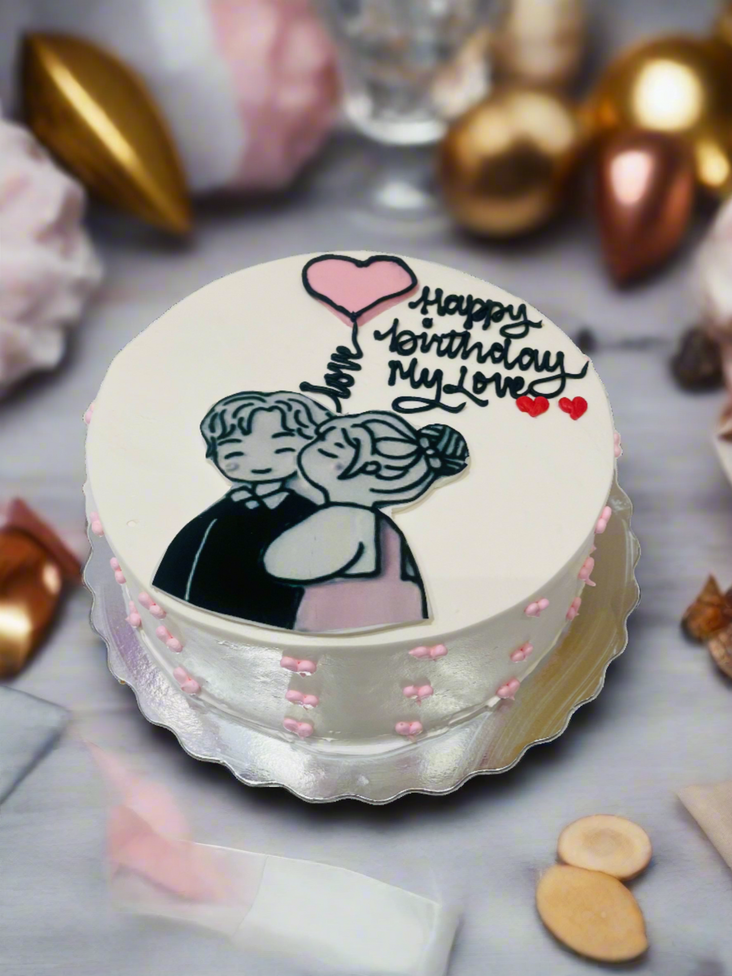 Alexa Couple Cream Cake