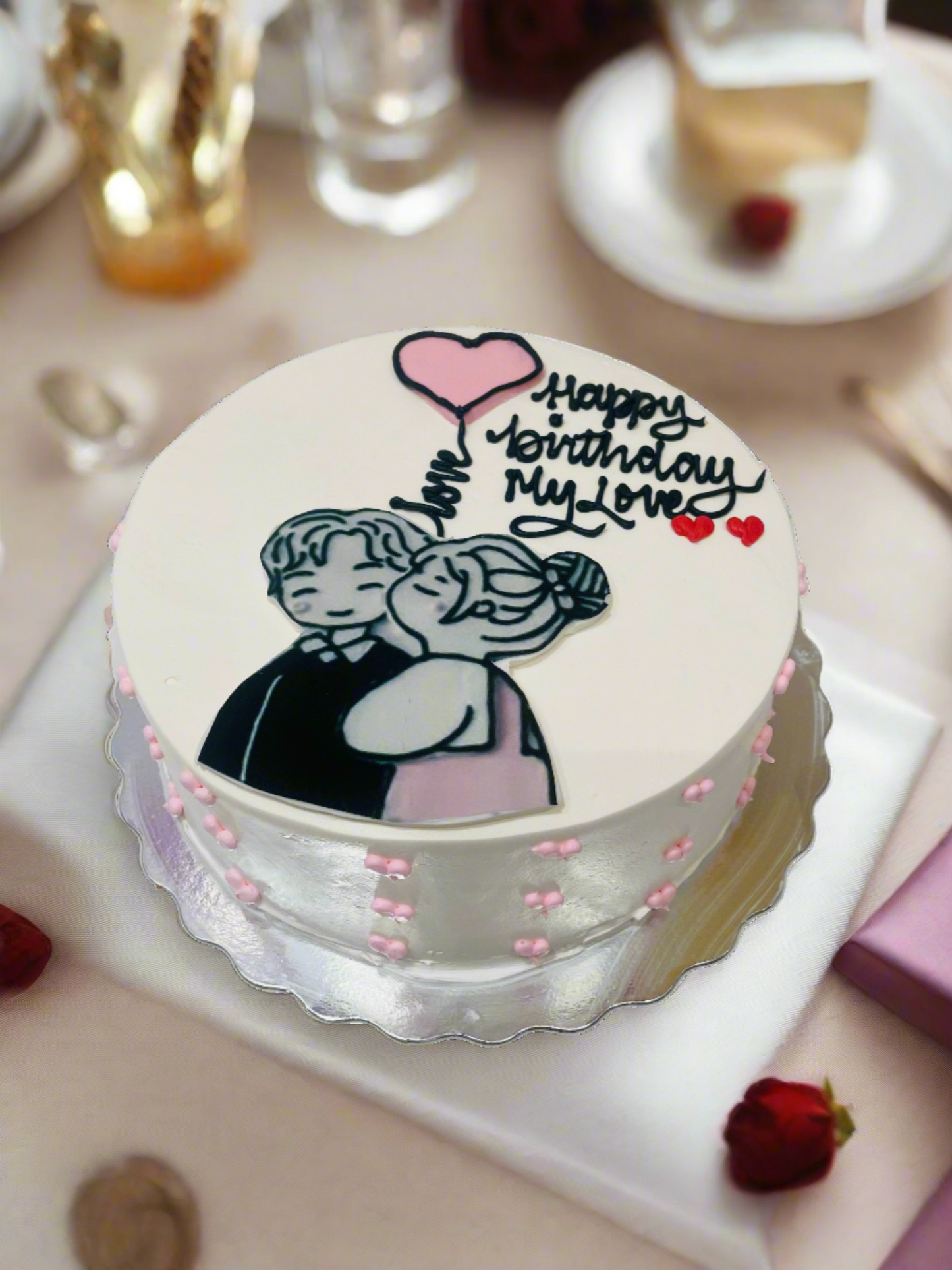 Alexa Couple Cream Cake