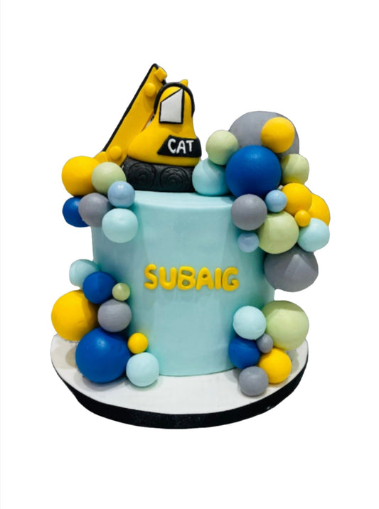 Subaig’s Construction Fondant Cake