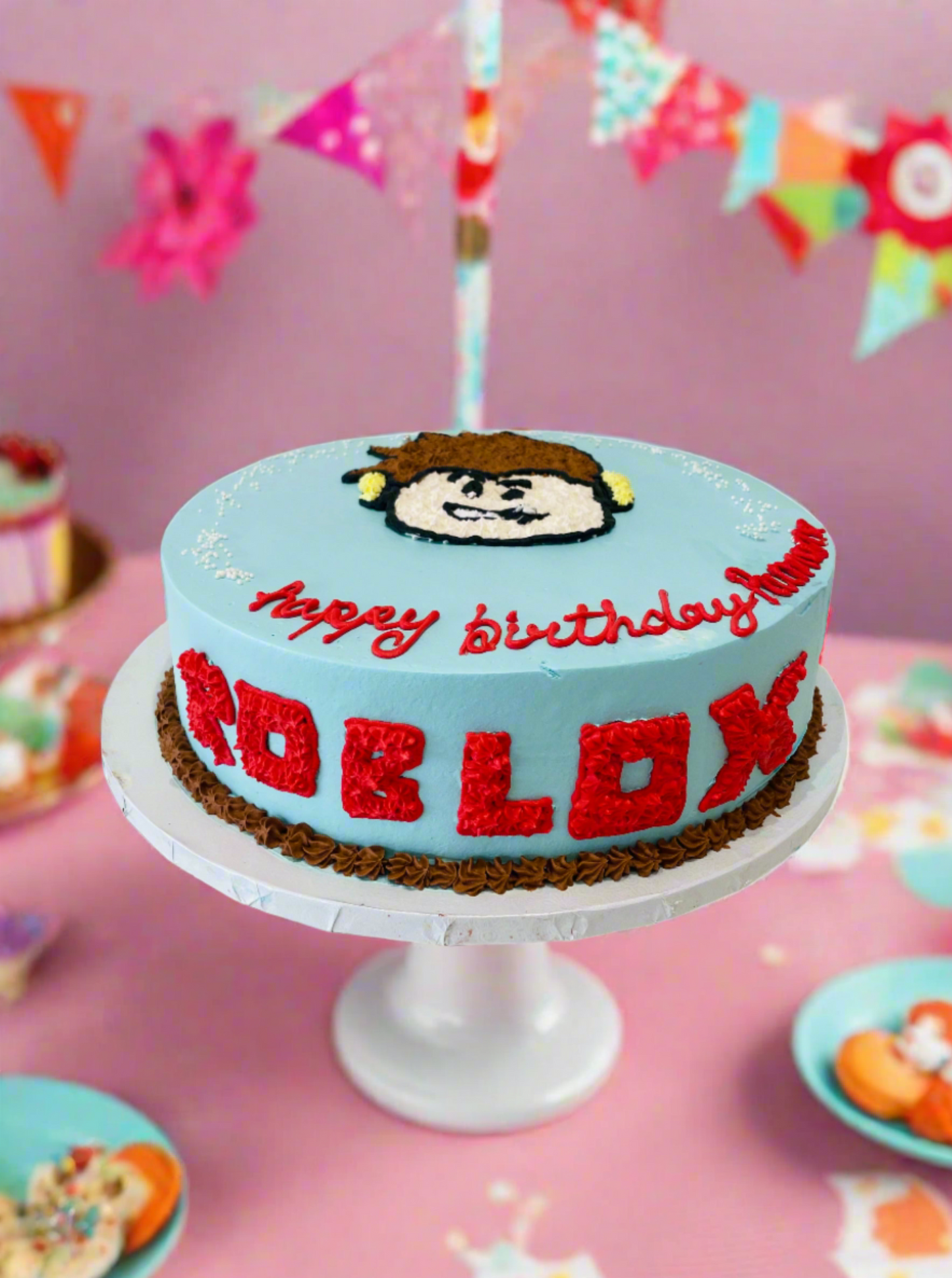 Roblox Blue Cream Cake