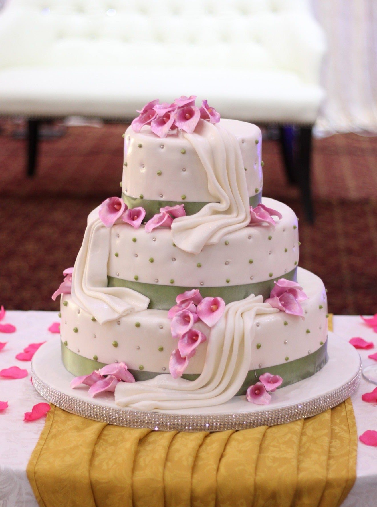 Charlotte Wedding Cake - Rashmi's Bakery