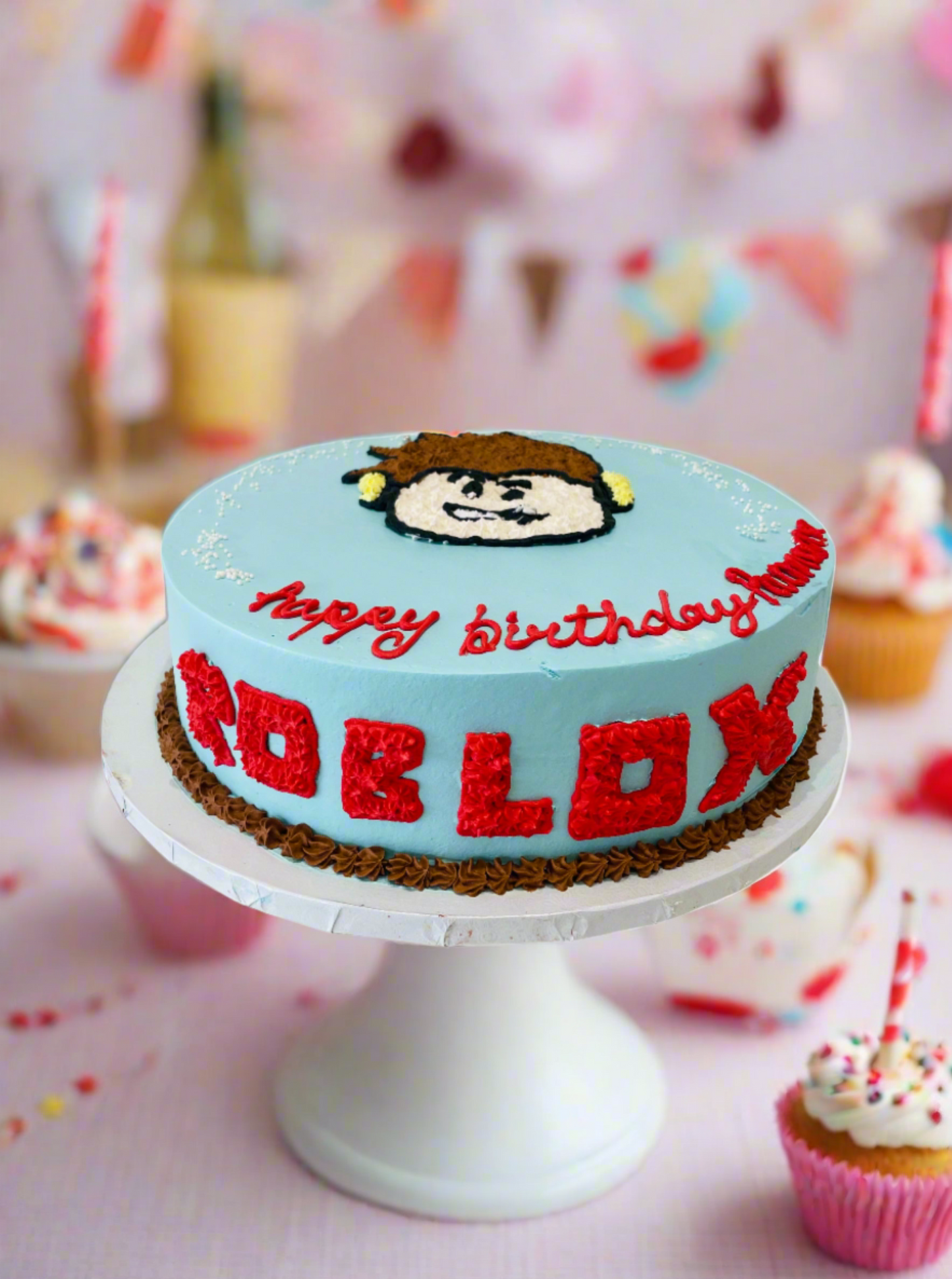Roblox Blue Cream Cake