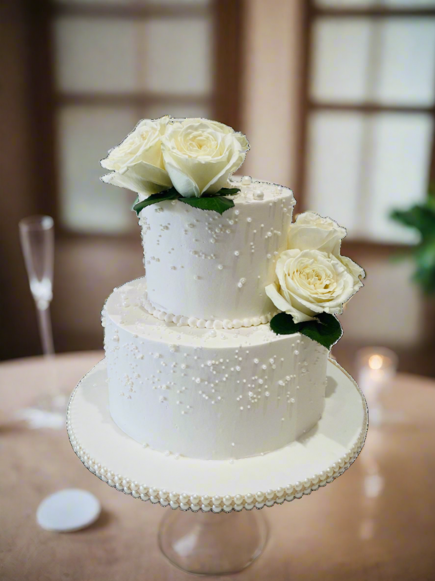 Ganeev Off White Wedding Cake