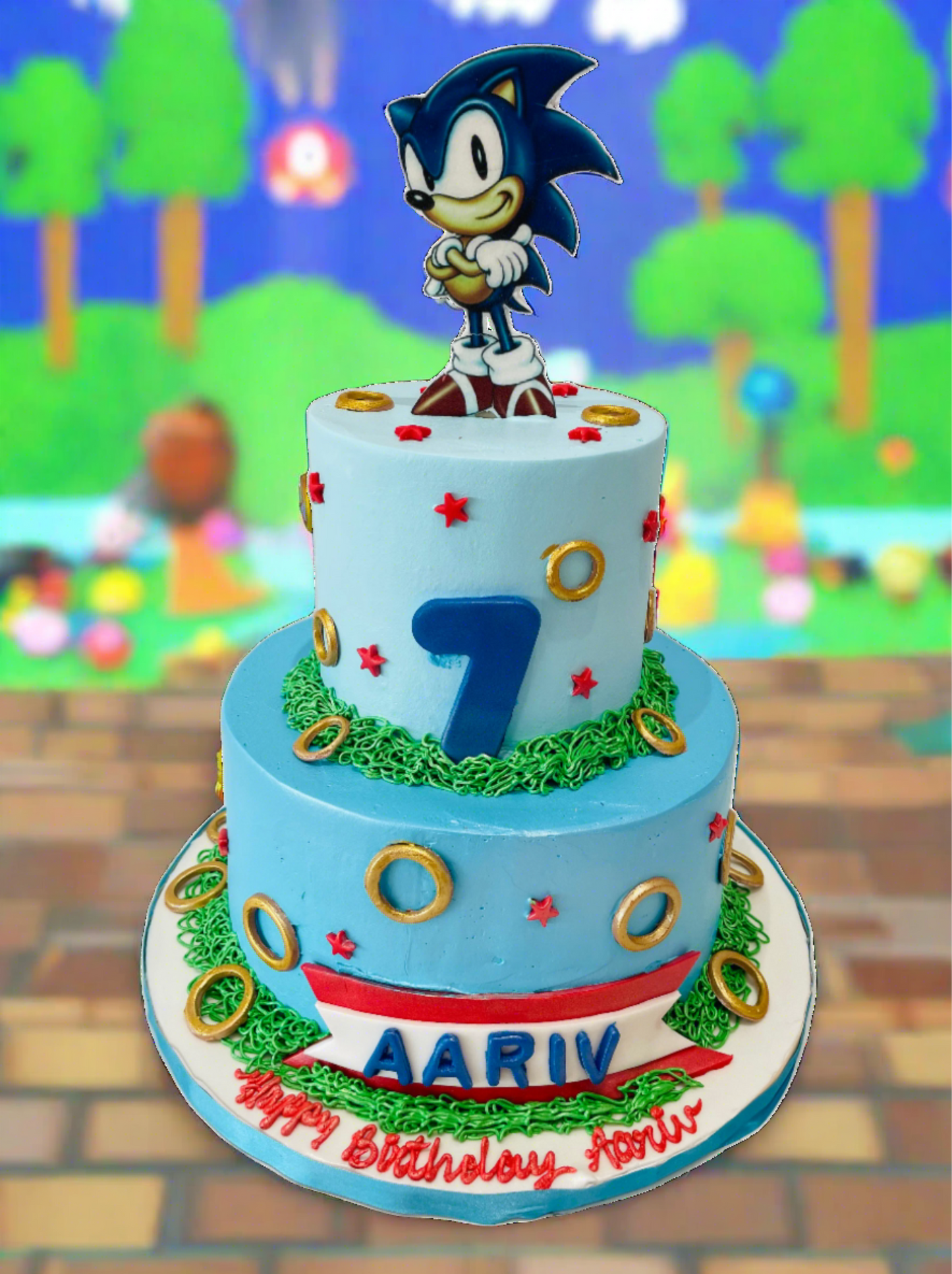 Aariv Sonic Cream Tiered Cake