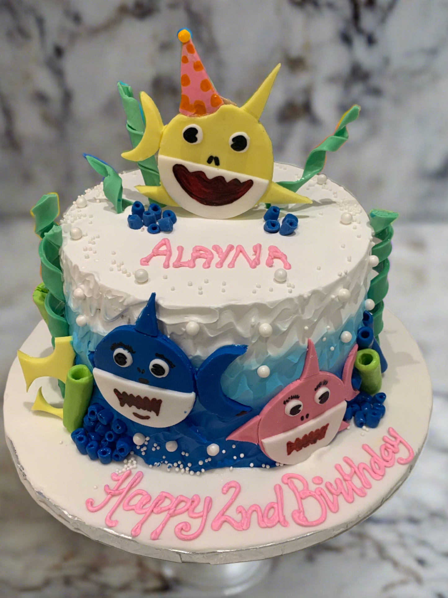 Alayna Baby Shark Birthday Cake