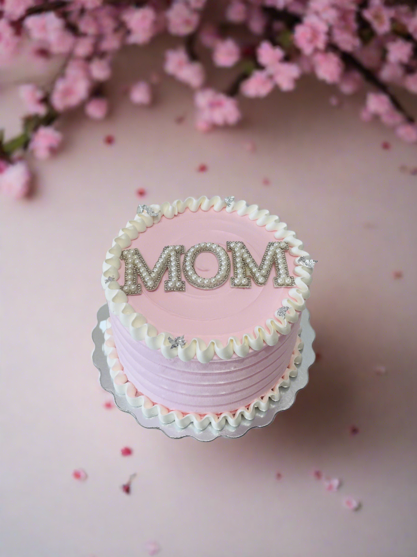 Pink Frilly Mother's Day Cake