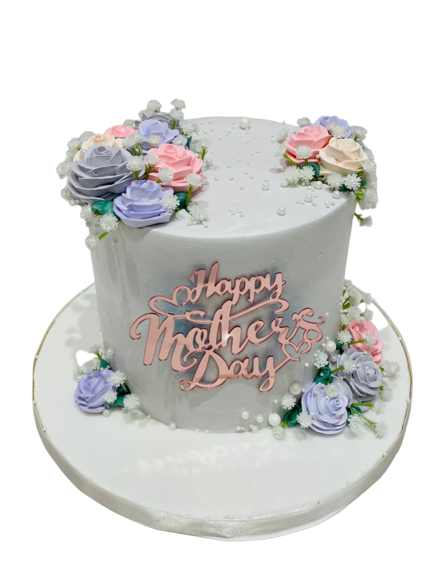 Dusty Purple Mother's Day Cake
