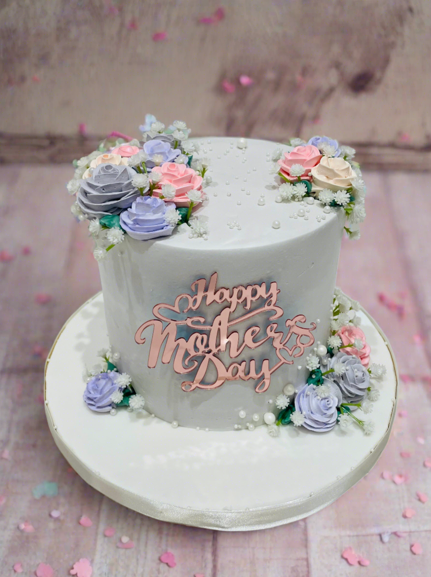 Dusty Purple Mother's Day Cake
