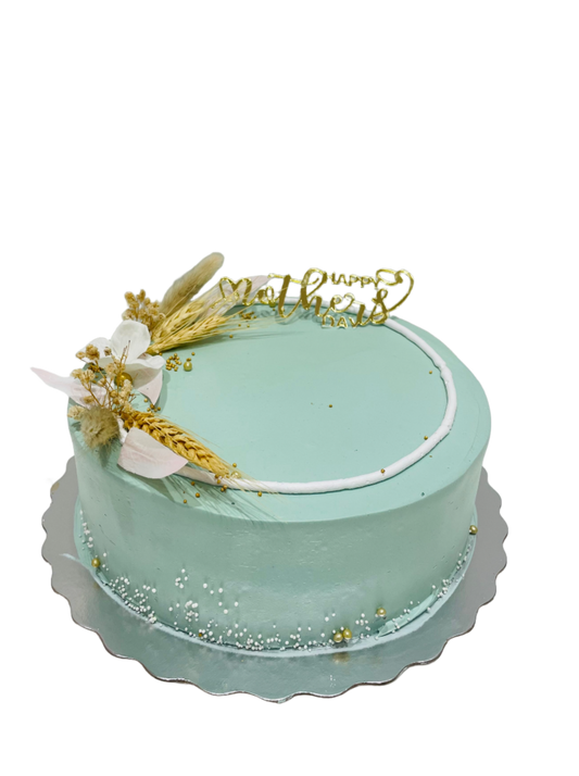 Sage Green & Ivory Mother's Day Cake