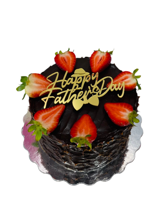Strawberry Chocolate Fathers Day Cake