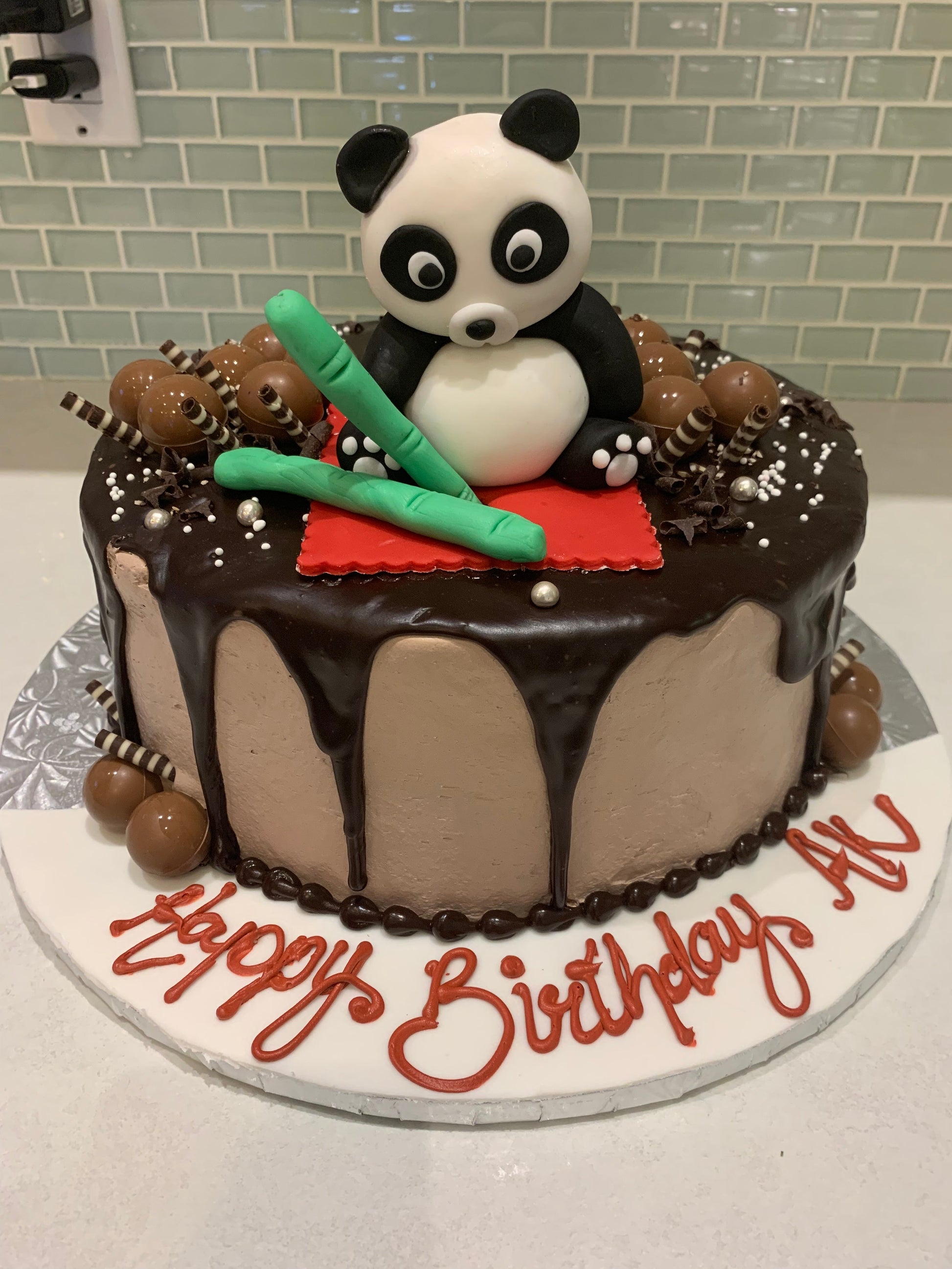 PANDA CHOCOLATE BIRTHDAY CAKE - Rashmi's Bakery