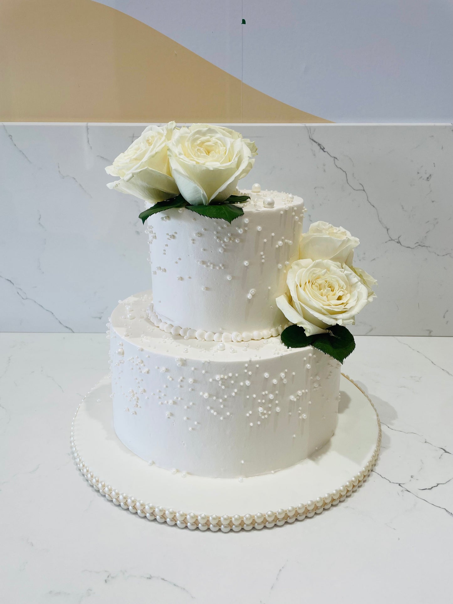 Ganeev Off White Wedding Cake