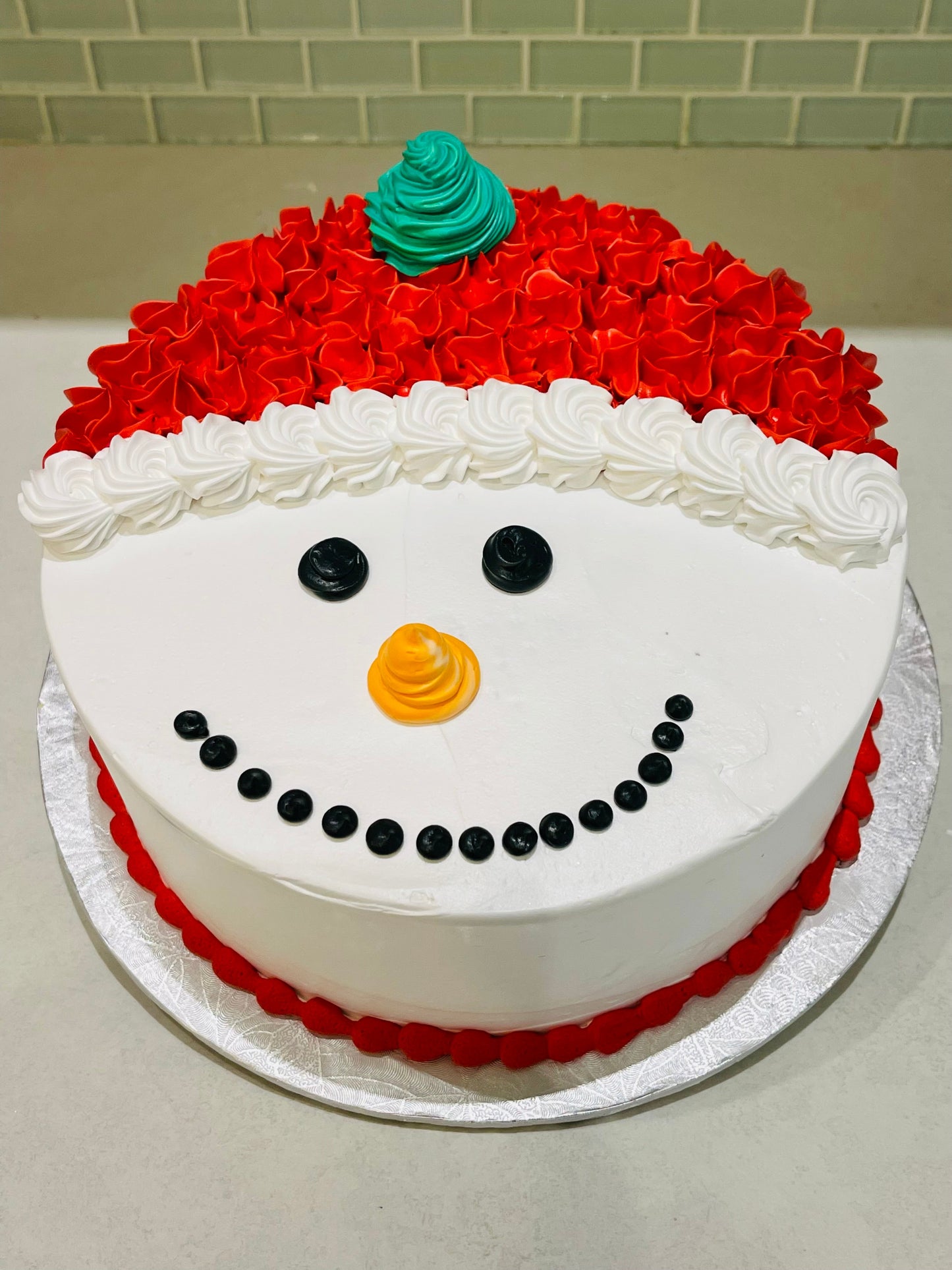 Snowman Cake
