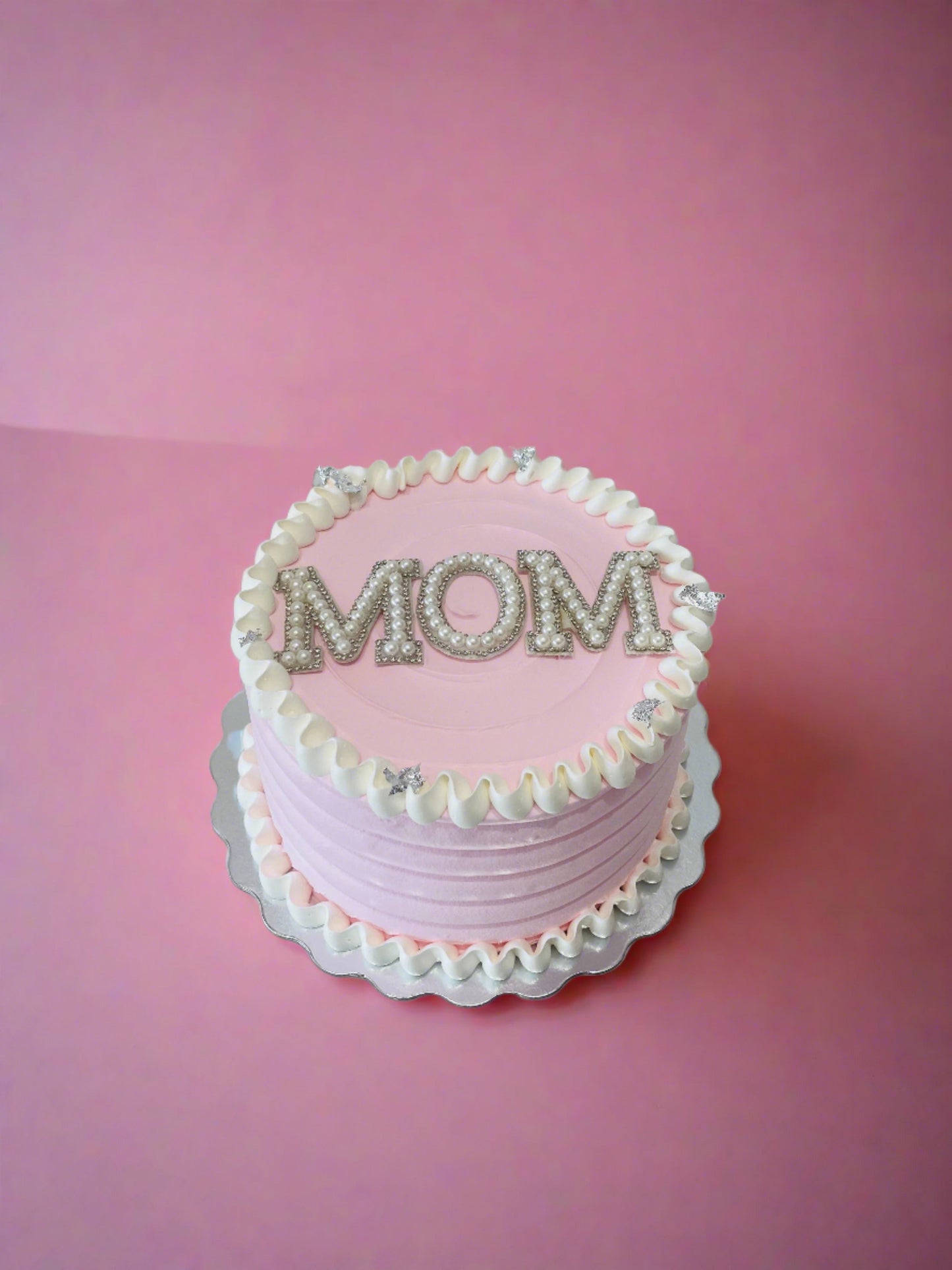 Pink Frilly Mother's Day Cake