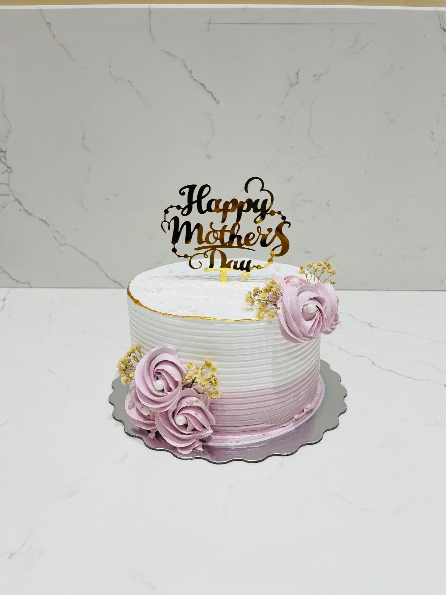 Pink Ivory Mother's Day Cake