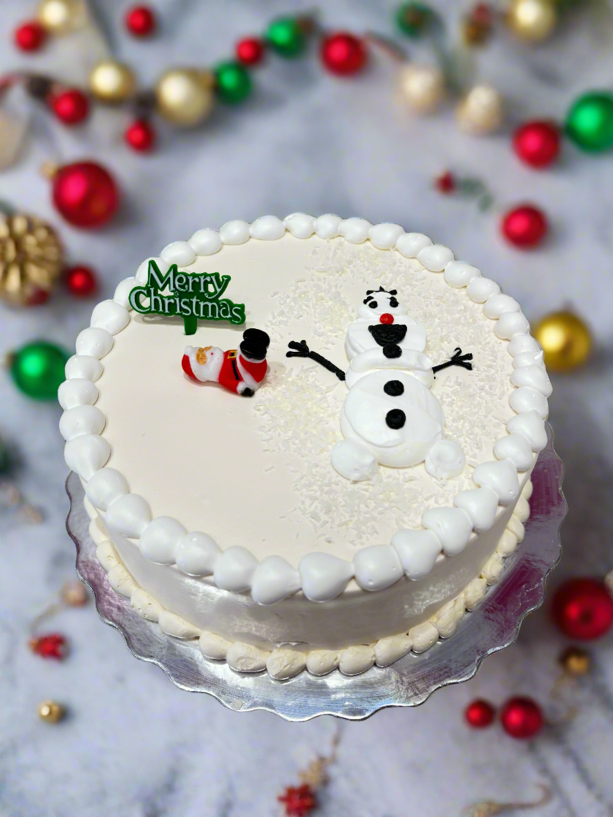 Olaf Santa Christmas Cake