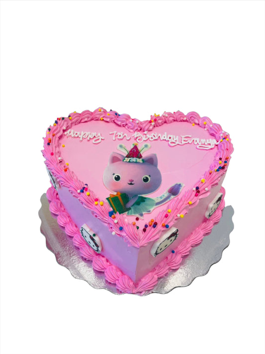 Pink Kitty Cream Cake