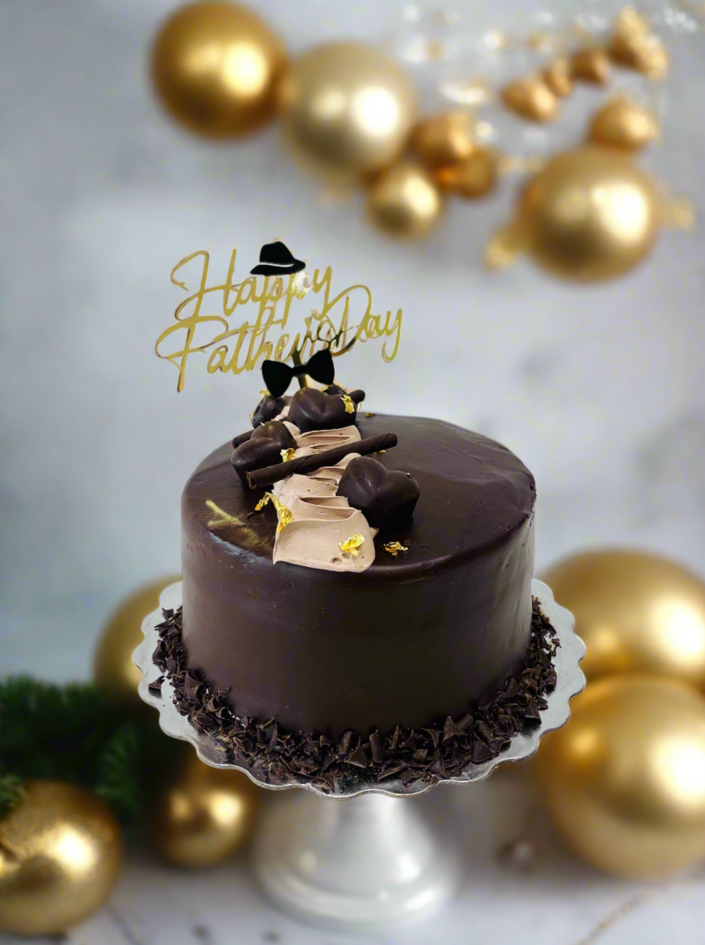 Choco Heart Father's Day Cake