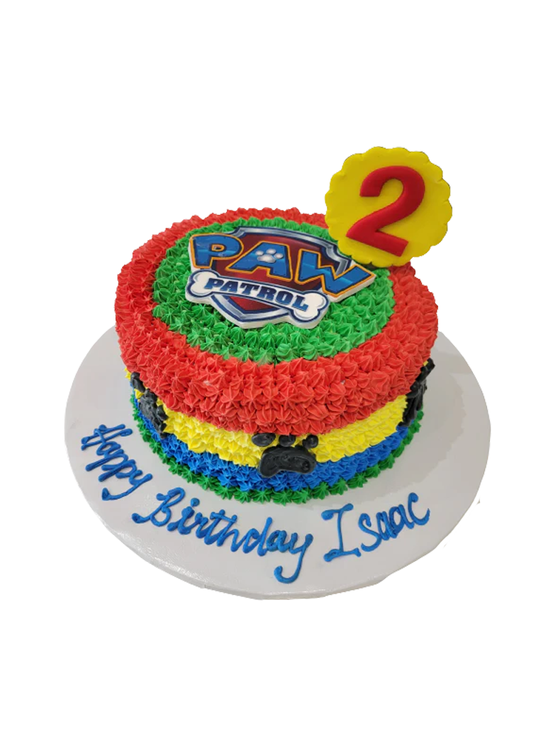 Isaac Paw Patrol Cream Cake