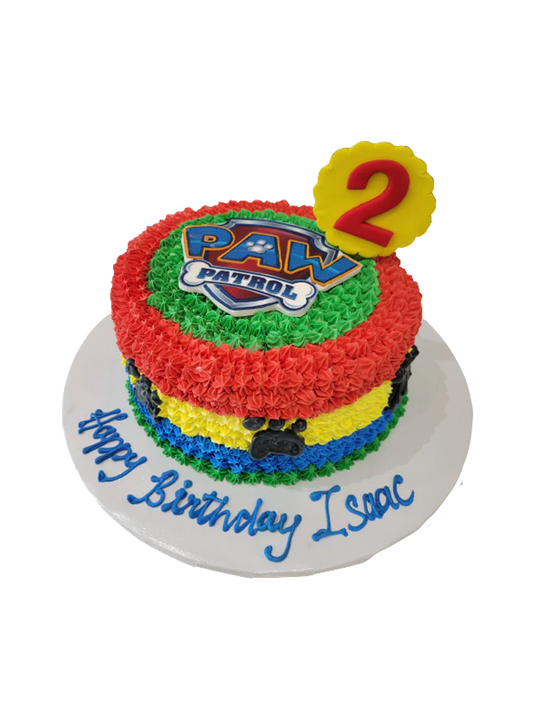 Isaac Paw Patrol Cream Cake