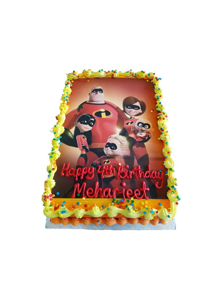 Incredibles Photo Cake