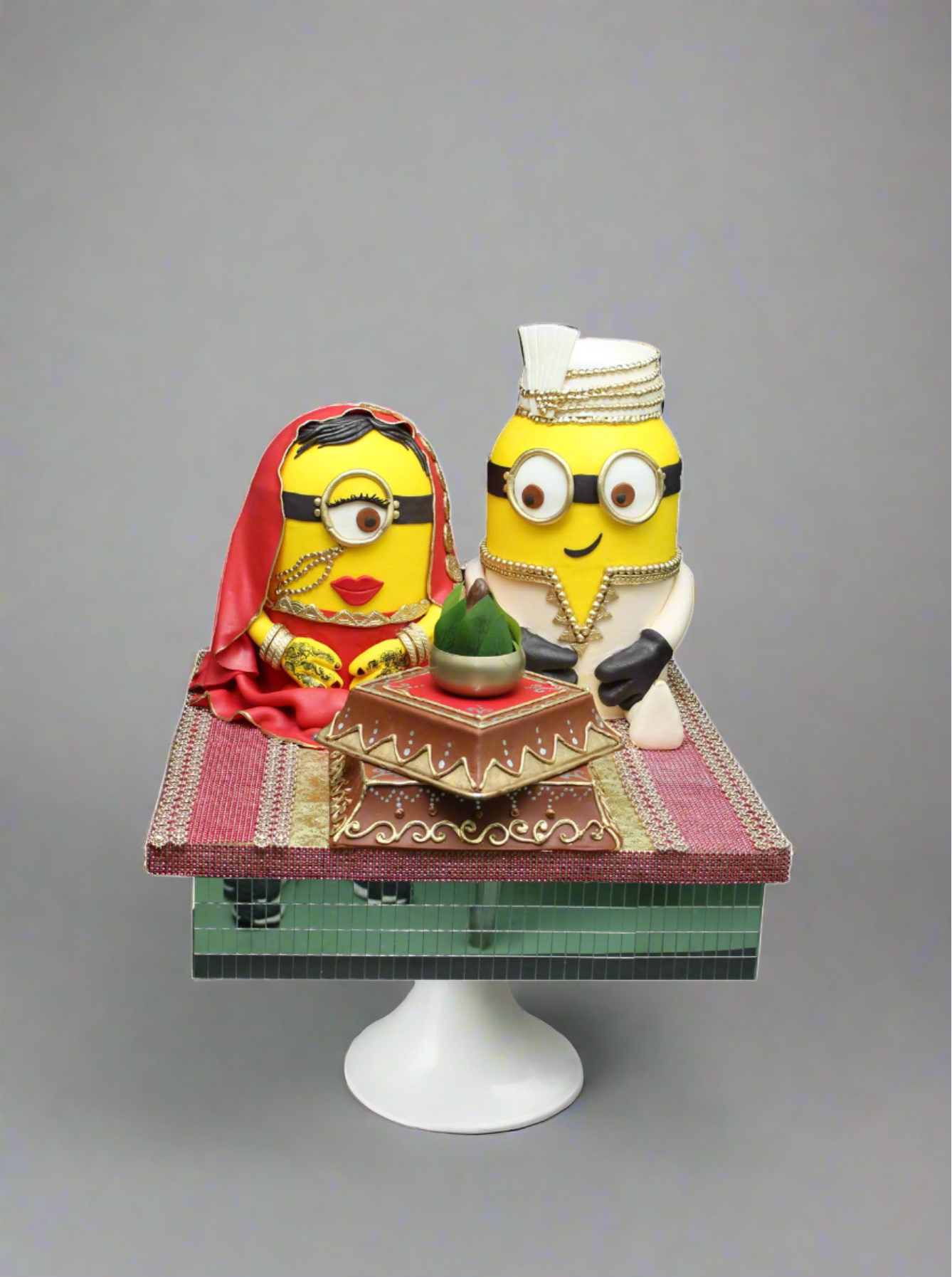 Indian Minion Wedding Cake
