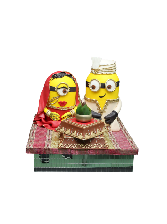 Indian Minion Wedding Cake