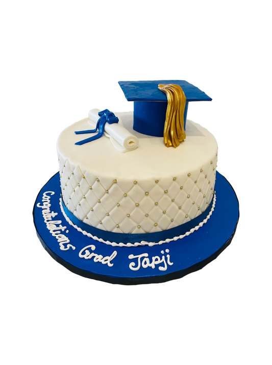 Japji Graduation Fondant Cake