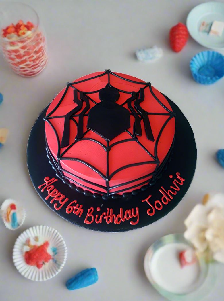 Jodhvir Spiderman Cake