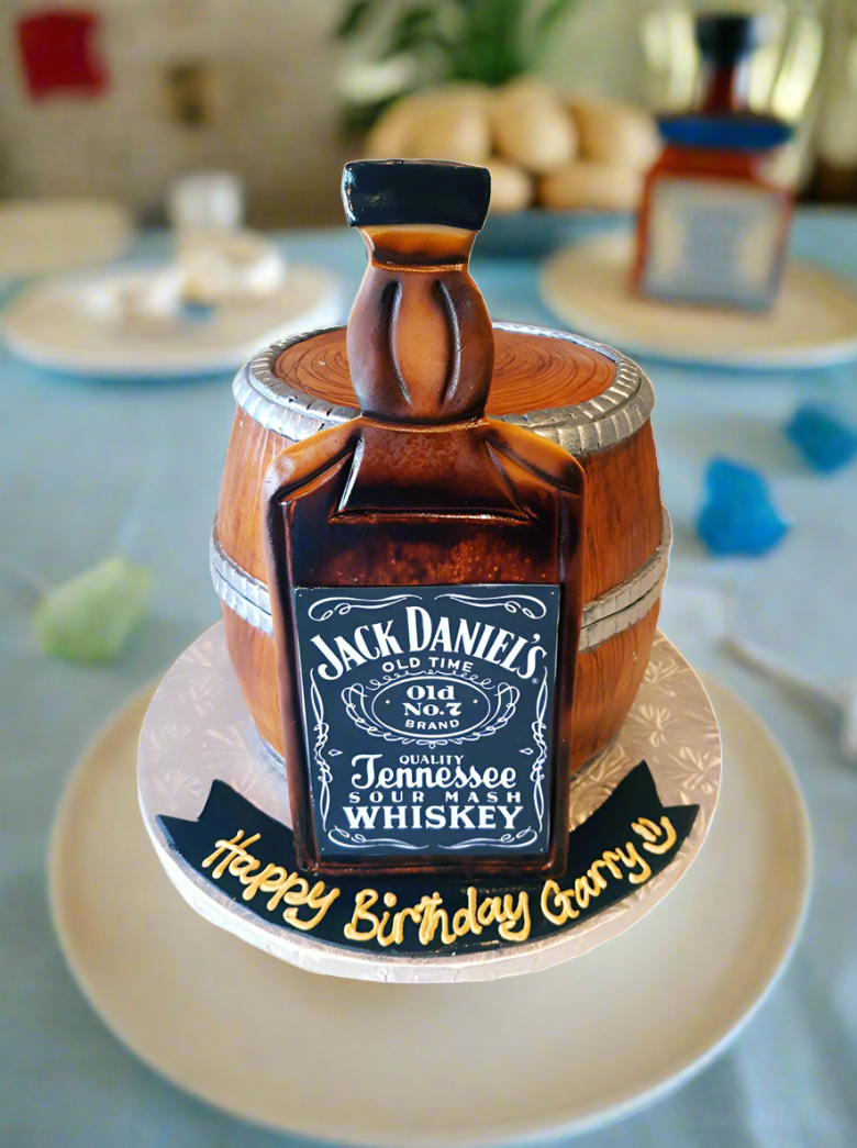 Jack Daniel's Barrel Cake