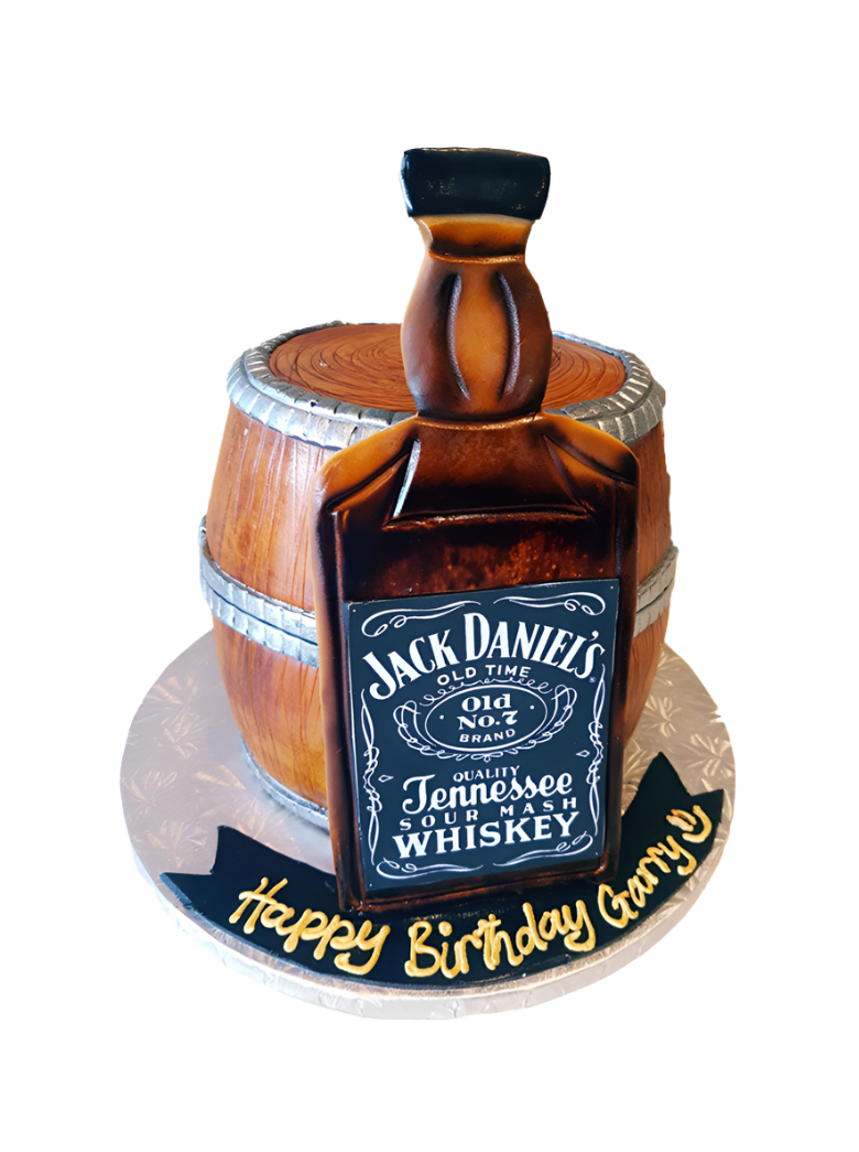 Jack Daniel's Barrel Cake
