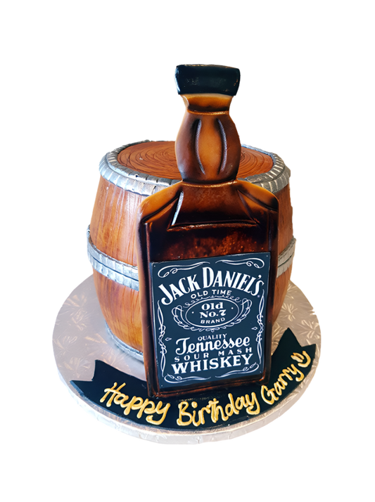 Jack Daniel's Barrel Cake