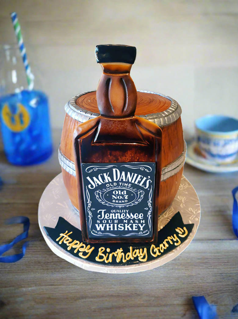 Jack Daniel's Barrel Cake