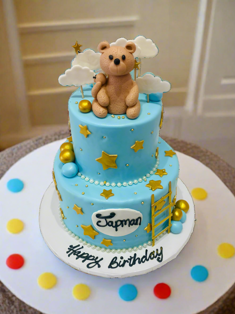 Japman Teddy Bear Fondant Cake
