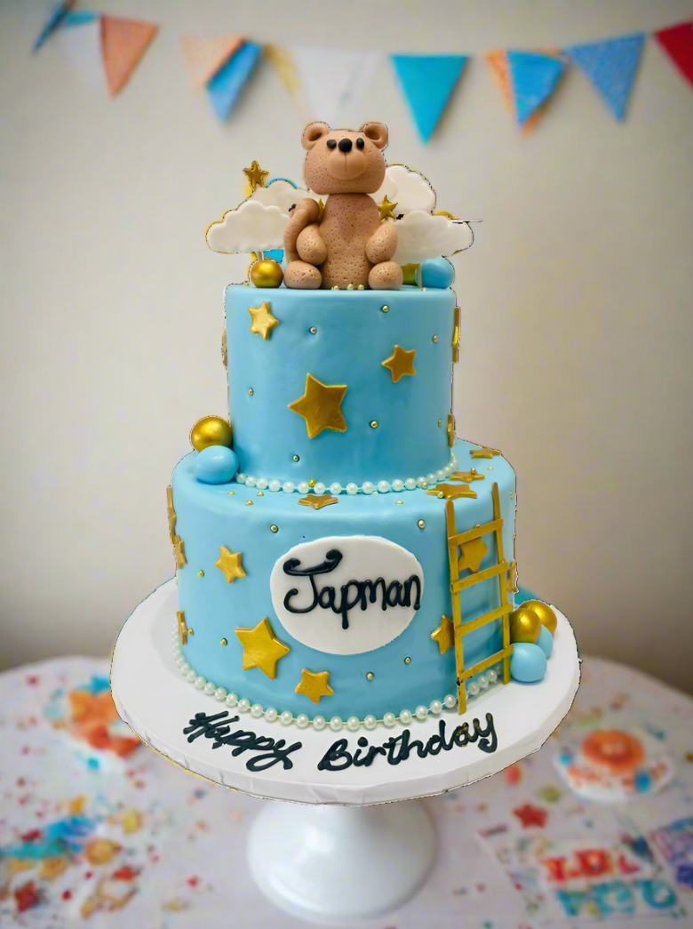 Japman Teddy Bear Fondant Cake