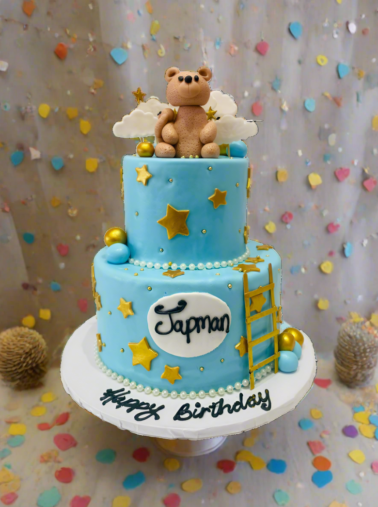 Japman Teddy Bear Fondant Cake