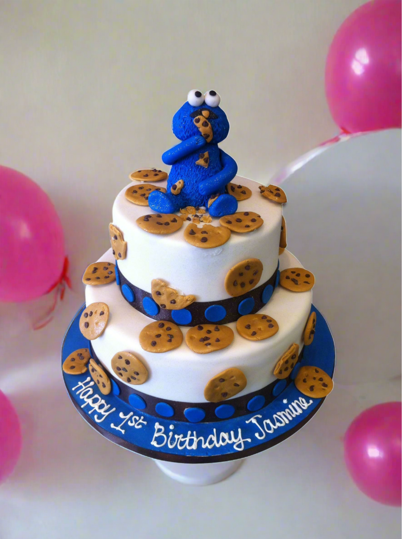 Jasmine Cookie Monster Cake