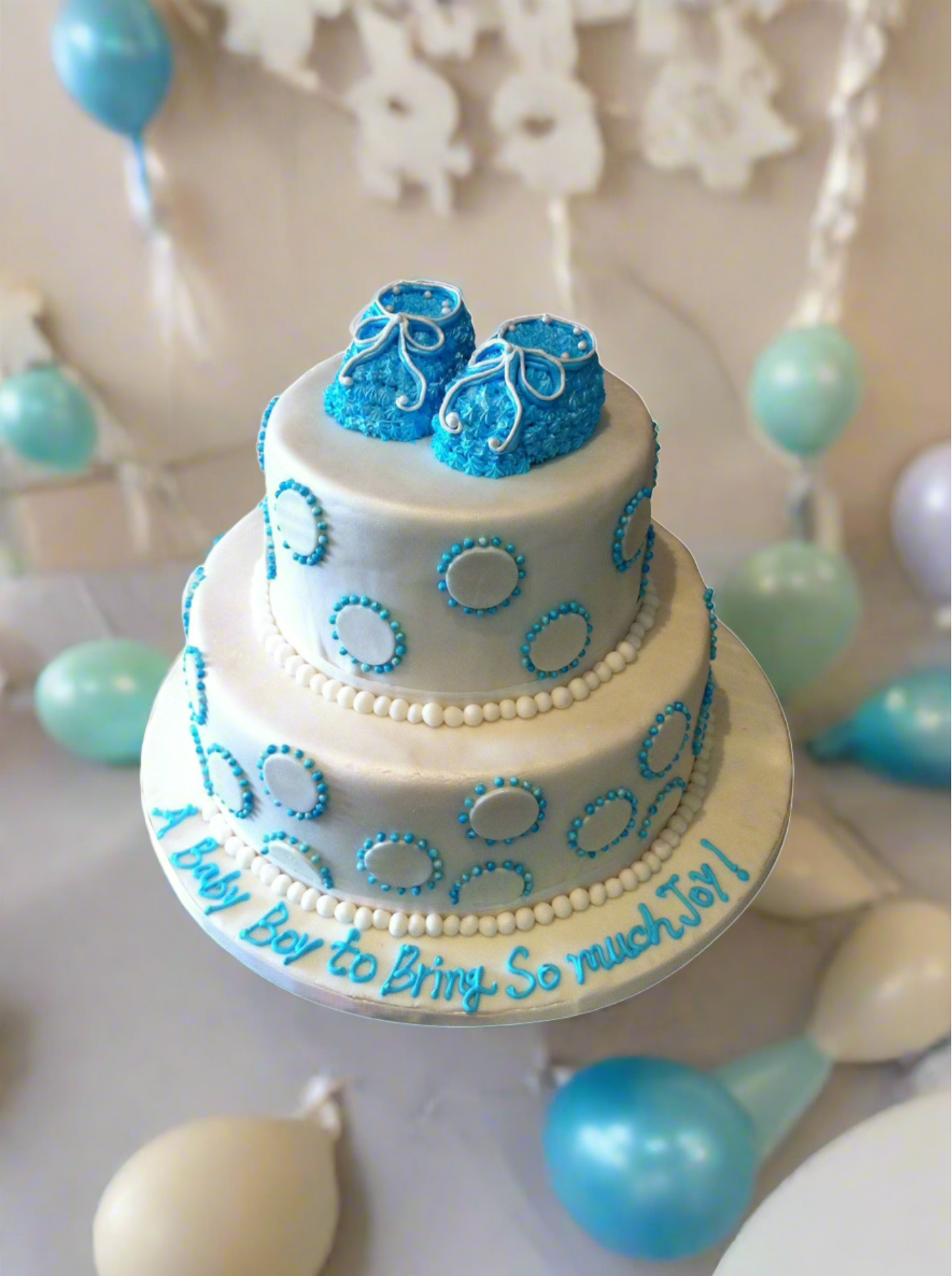 Joy Fondant Bootie Cake