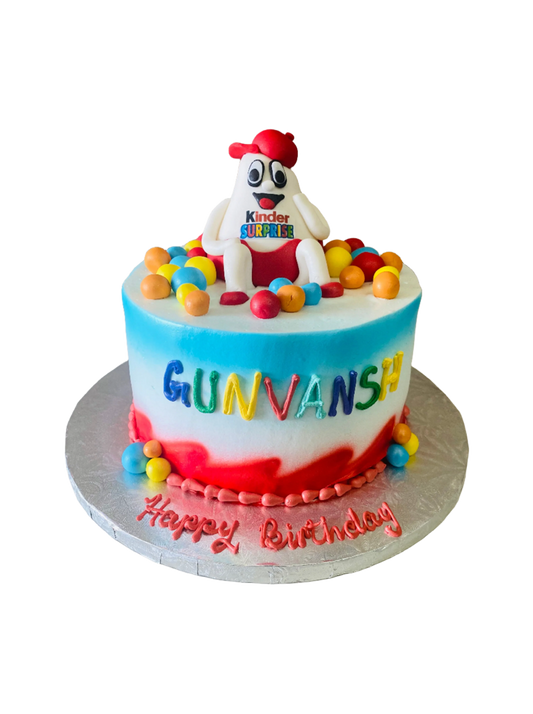 Kinder Surprise Birthday Cake