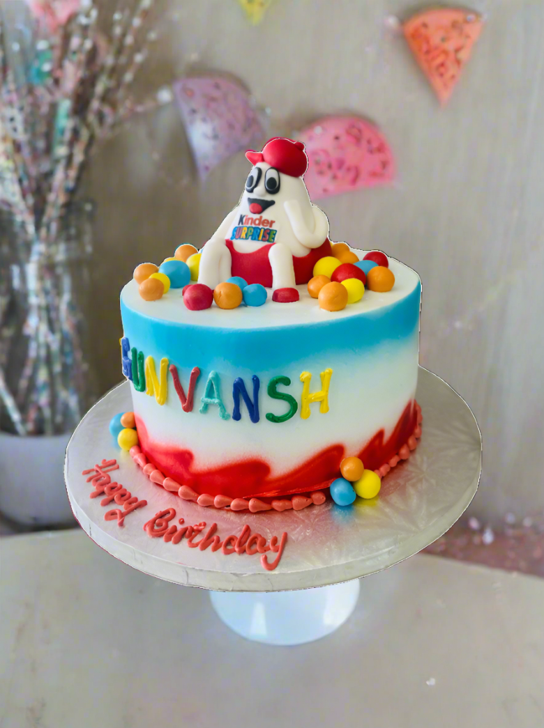 Kinder Surprise Birthday Cake