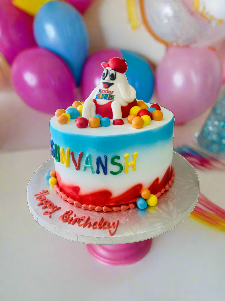 Kinder Surprise Birthday Cake