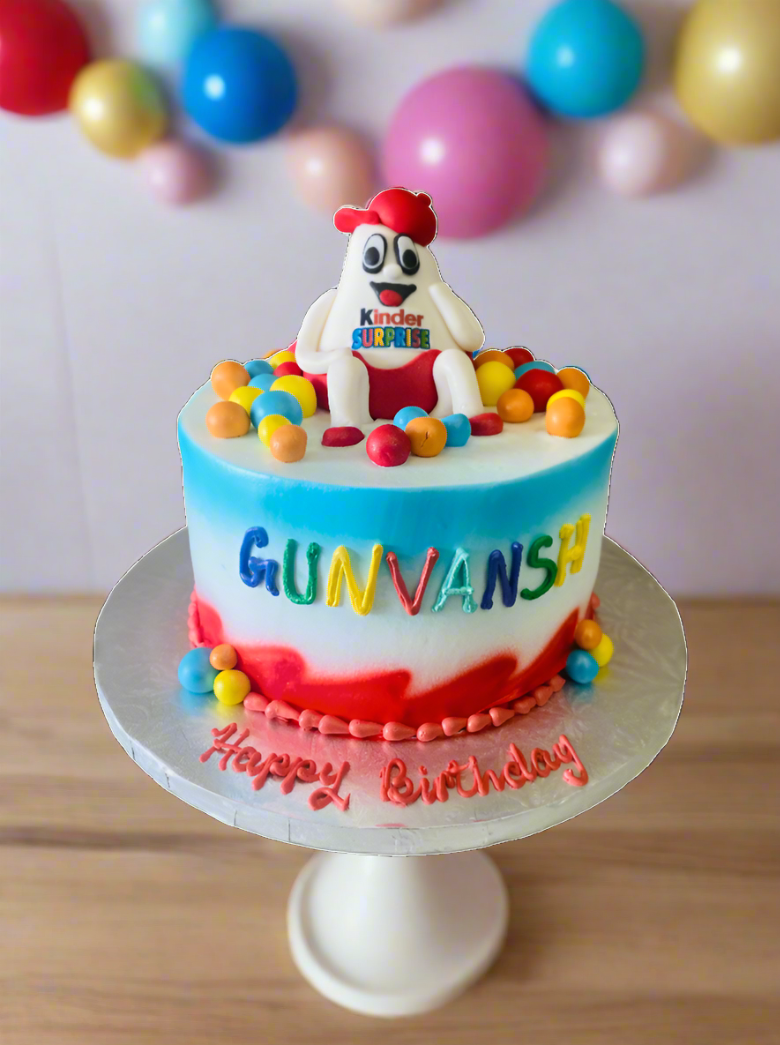 Kinder Surprise Birthday Cake