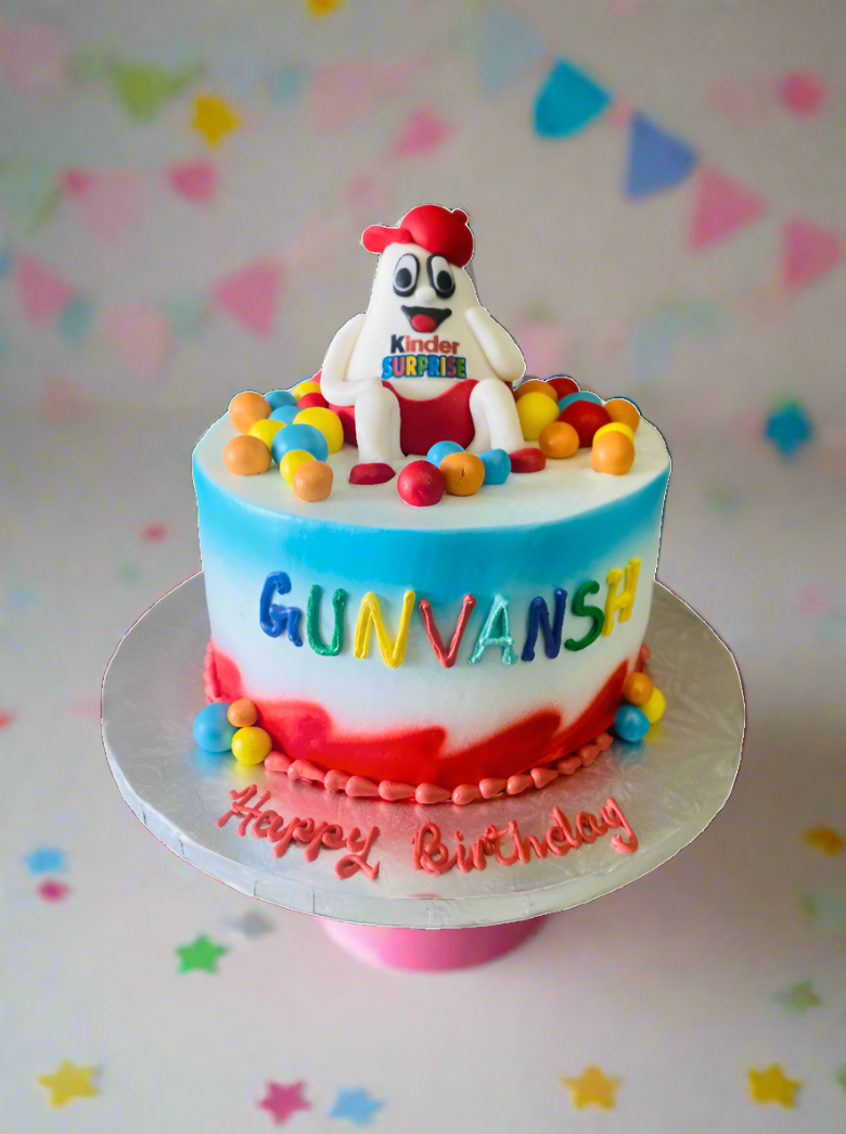 Kinder Surprise Birthday Cake