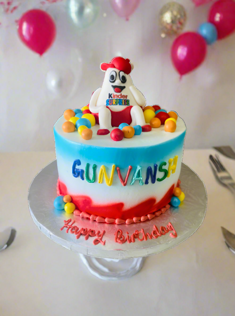 Kinder Surprise Birthday Cake