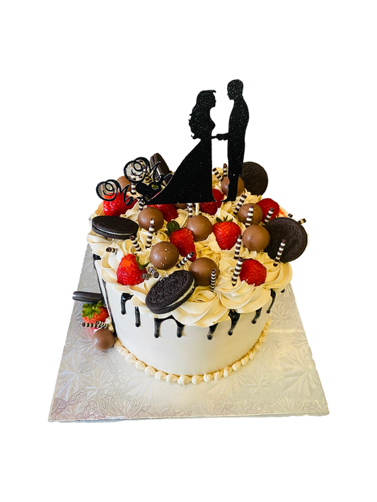 Mr. & Mrs. Anniversary Cake