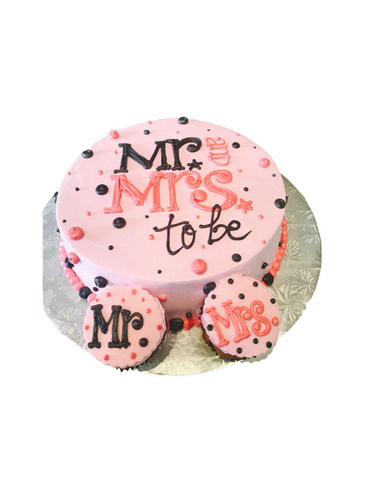 Mr. & Mrs. To Be Cake