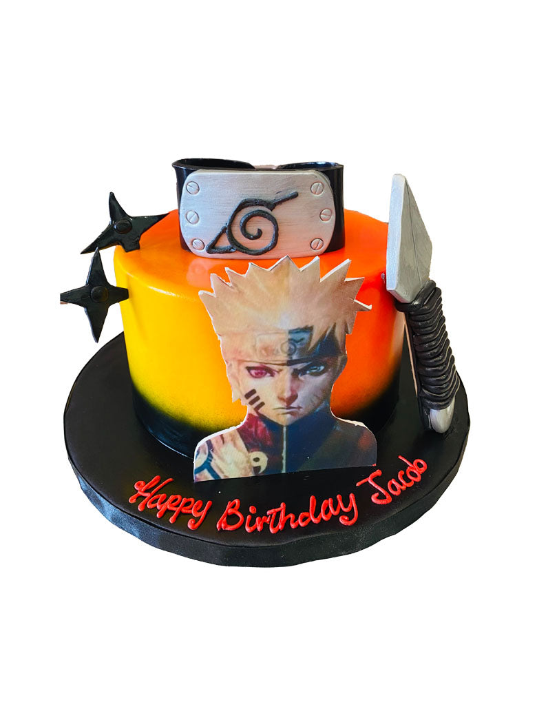 Naruto Fondant Birthday Cake