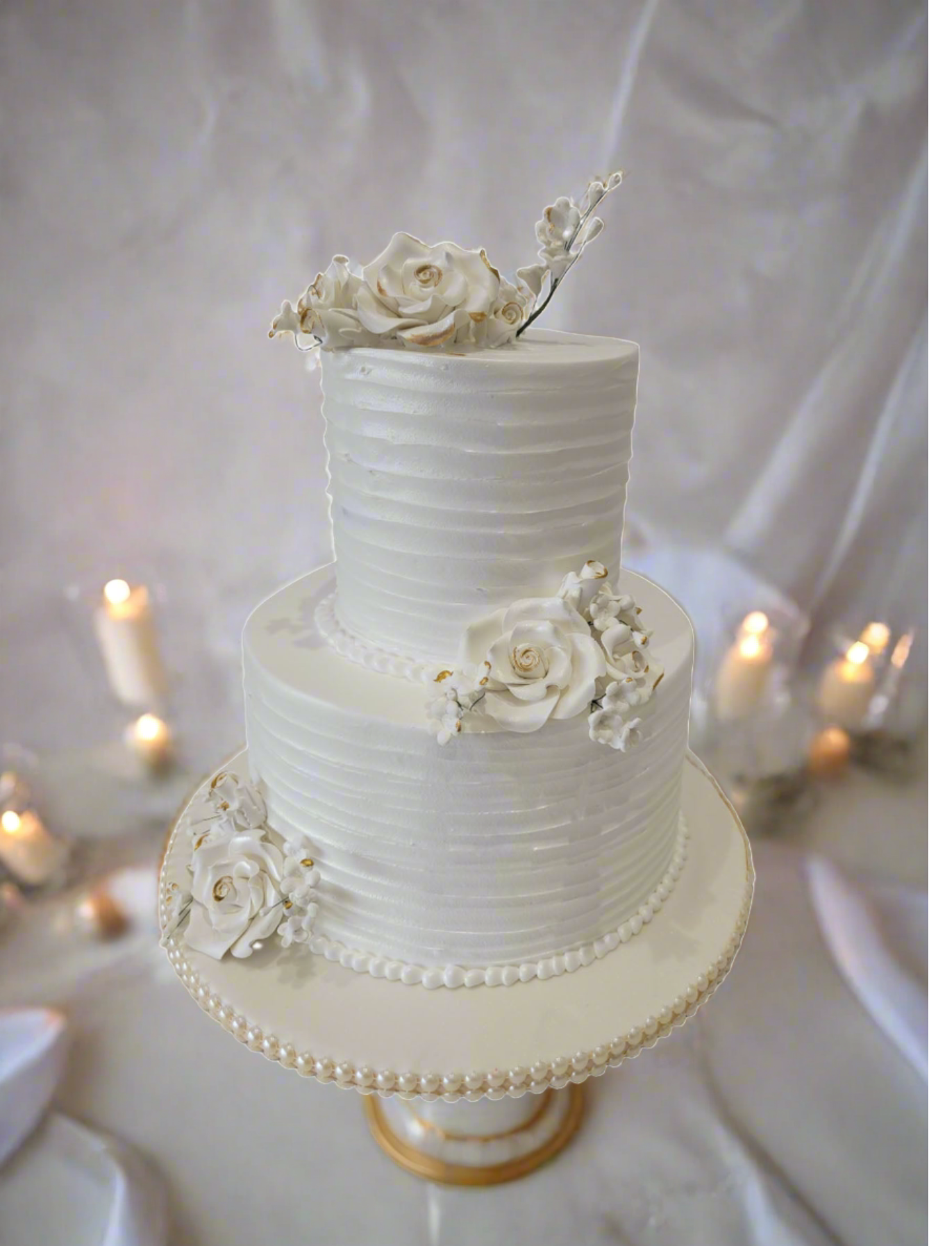Noah White Wedding Cake