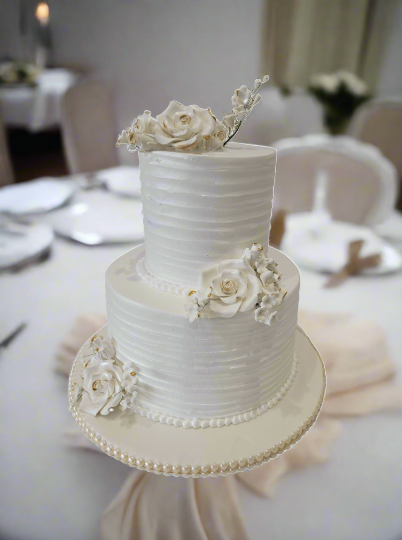 Noah White Wedding Cake